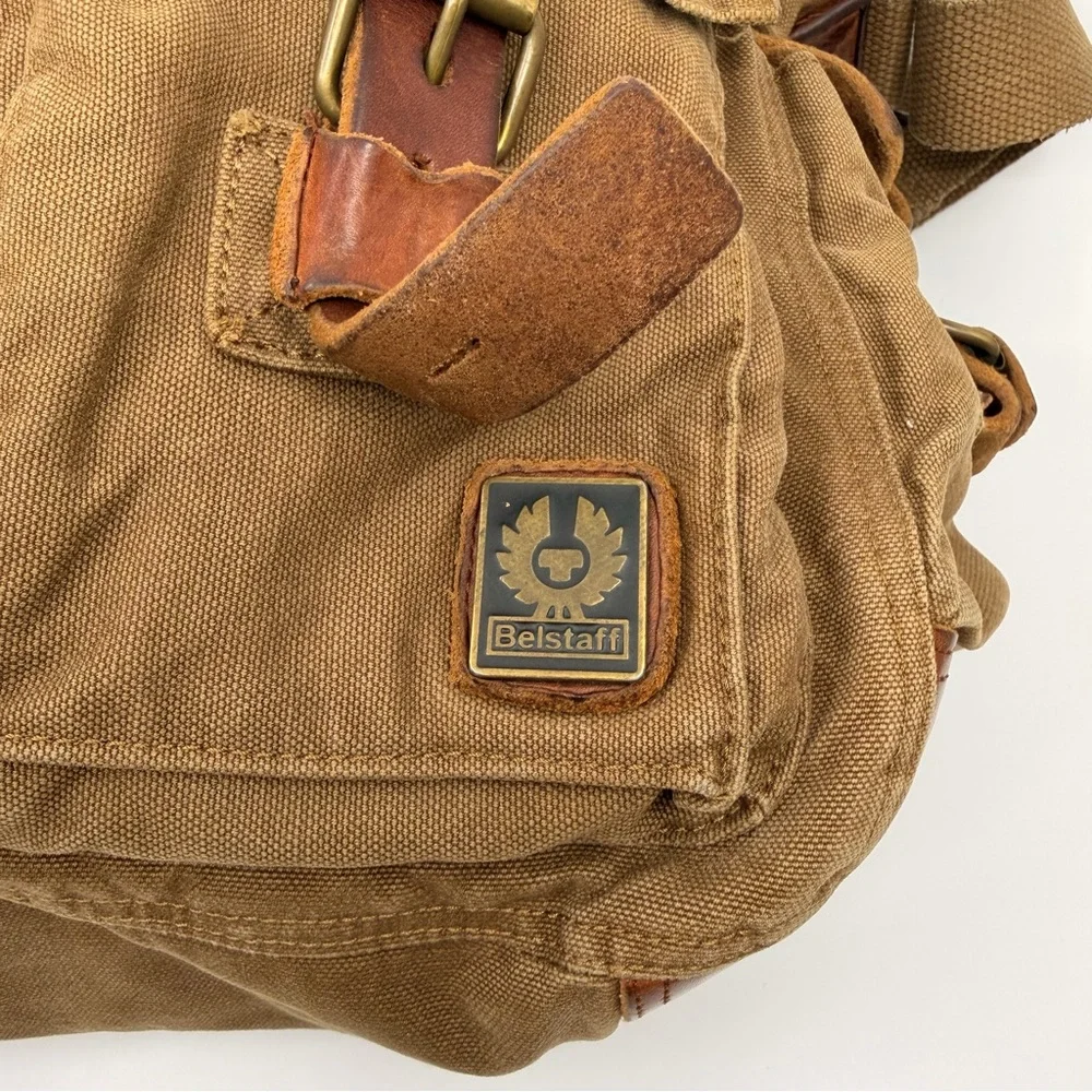 Belstaff 556 Colonial Shoulder Bag in Mountain Brown - Picture 7 of 14
